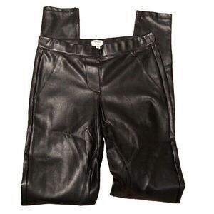 Aritizia Wilfred Womens Faux Leather Leggings XXS Black Smooth Pullon Vamp Dom